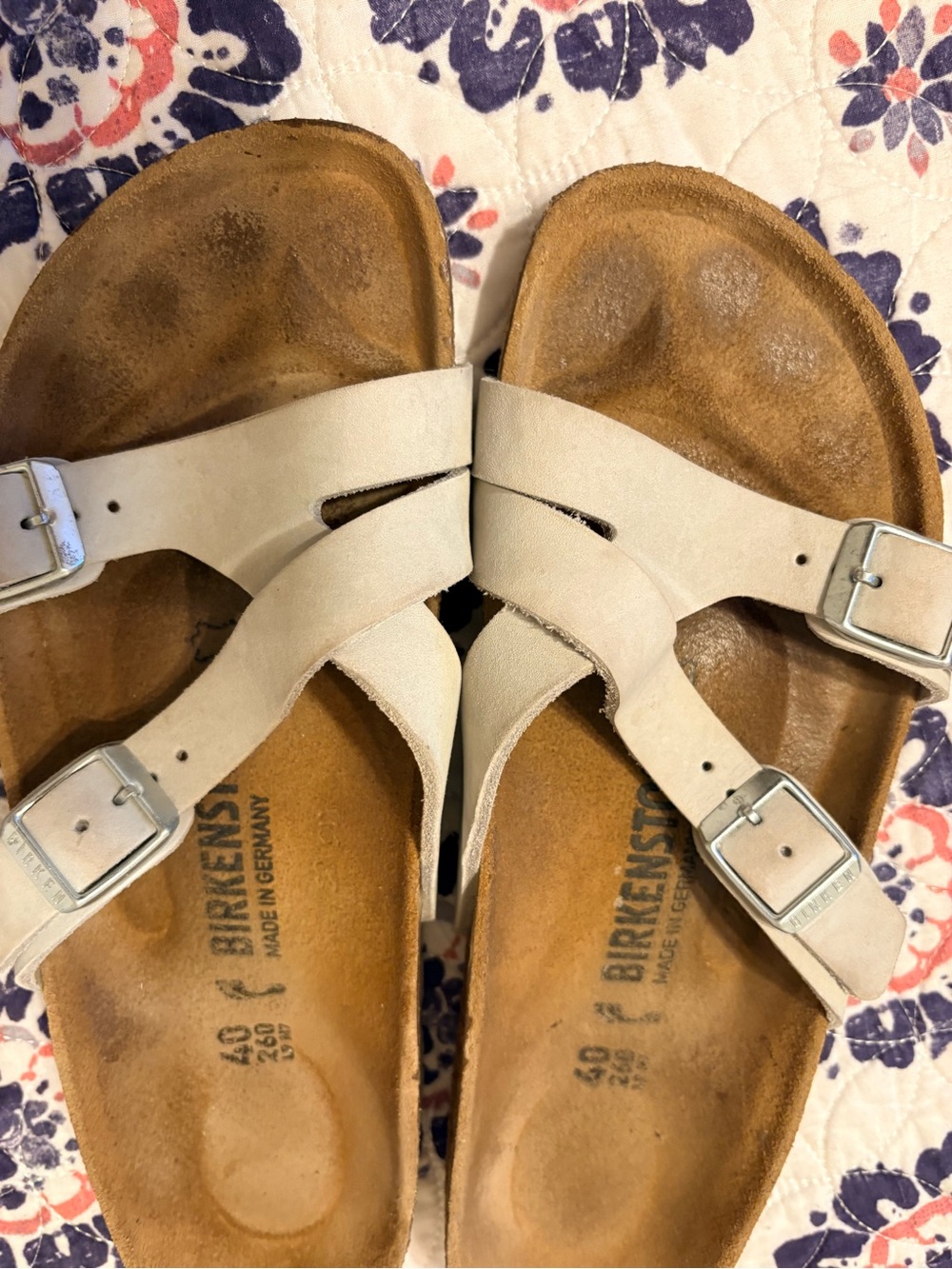 Birkenstock light grey candles. Size 40
